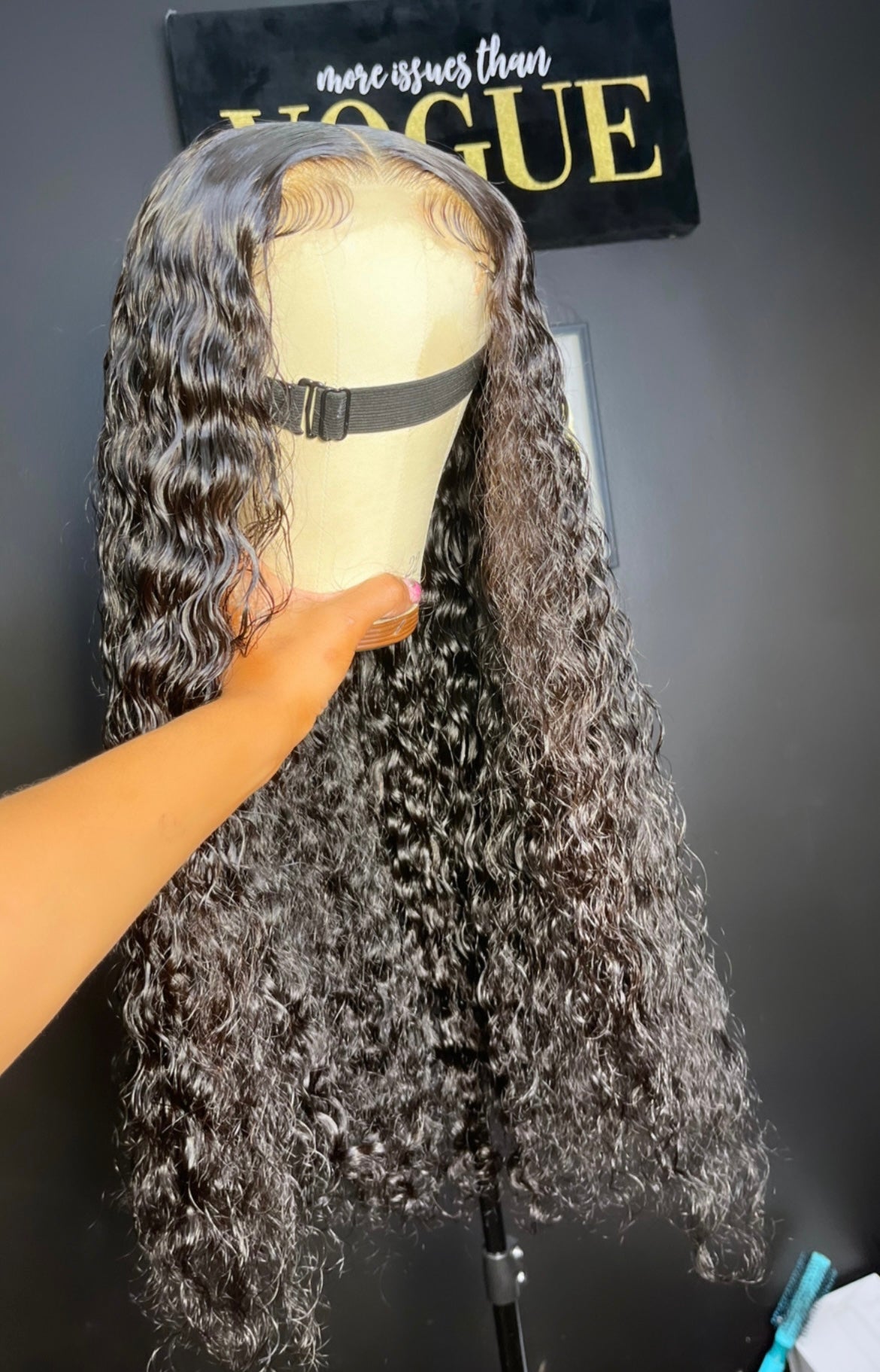 24" HD 5X5 Ready To Wear Curly Wig Pinky Virgin Extensions LLC