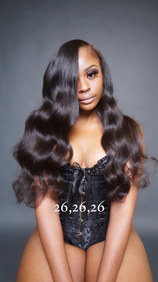 3 Bodywave Bundles/ Lux Mink